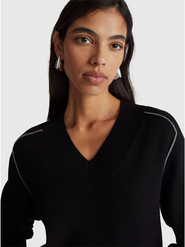 V NECK SWEATER L/S Women