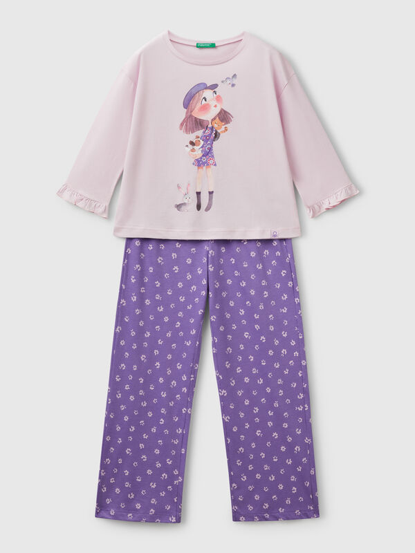 Doll print pyjamas Junior Girl