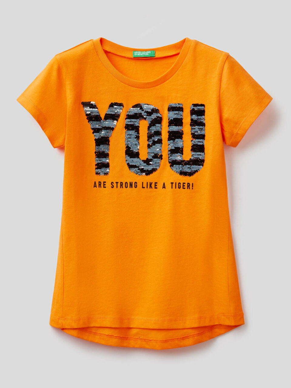Cotton t-shirt with sequins image number 2
