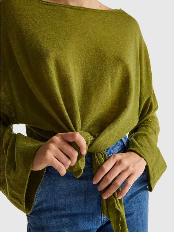 Light sweater with knot Women