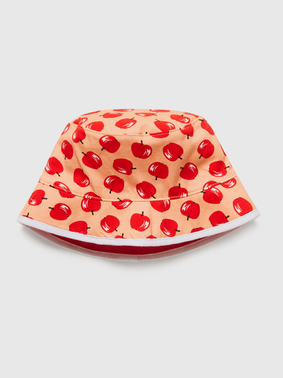 Red hat with apple print