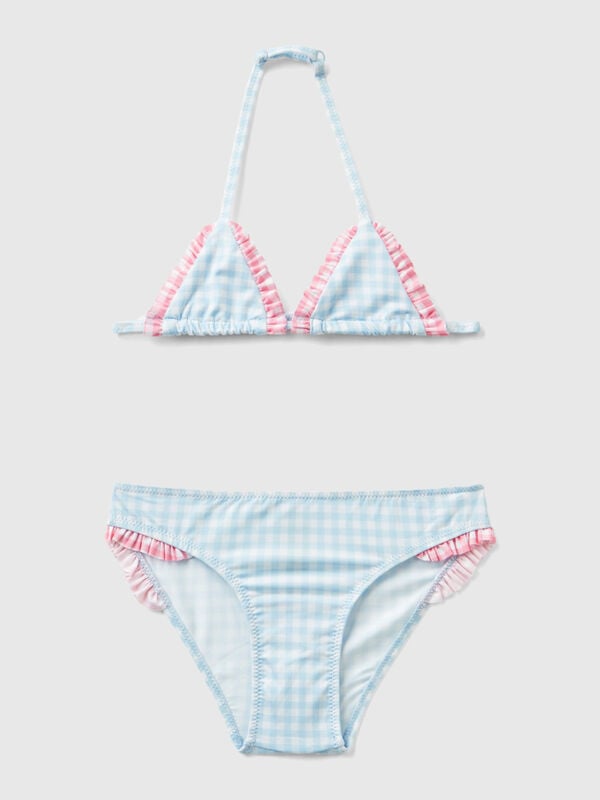 Vichy bikini swimsuit Junior Girl