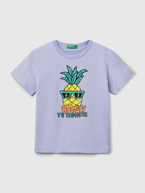 T-shirt in organic cotton with print Junior Boy