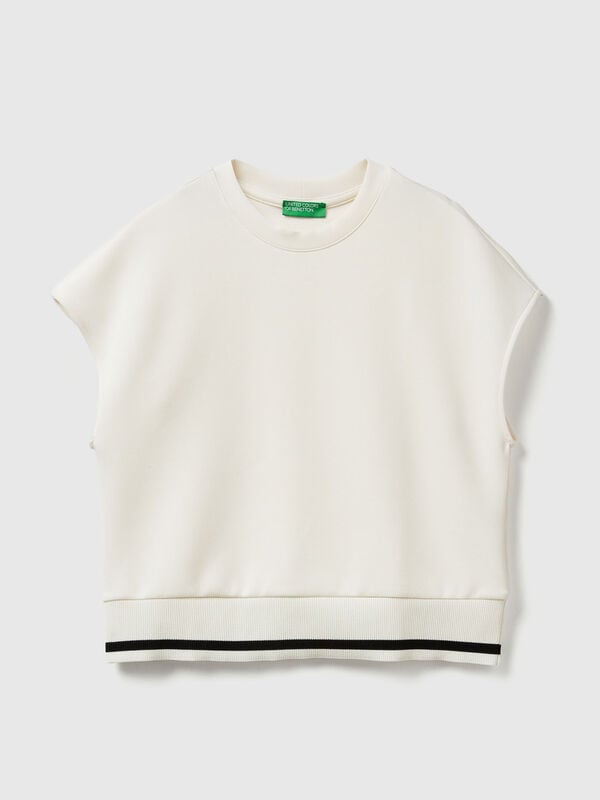 Sleeveless sweater in stretch Modal Women