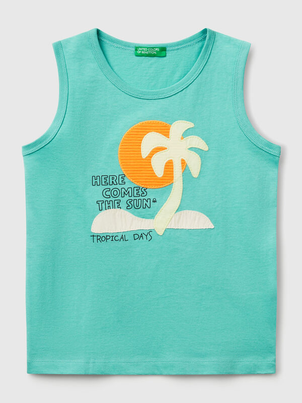 Printed tank top Junior Boy