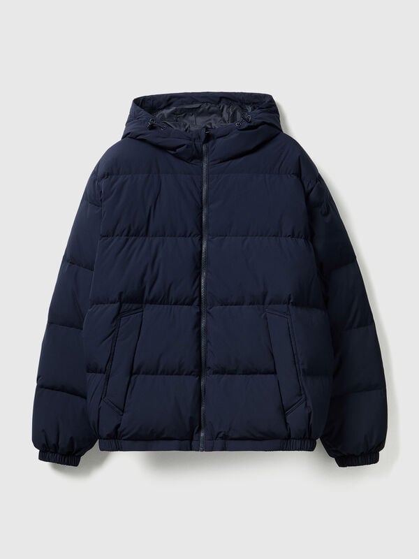 Real recycled down padded jacket Men