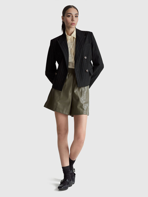 Short pinstriped blazer Women