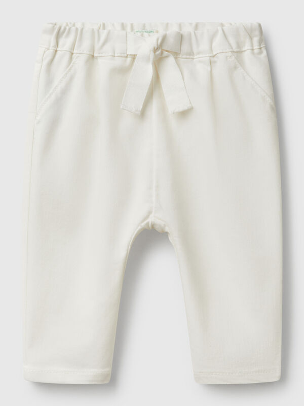 Stretch trousers with drawstring New Born (0-18 months)