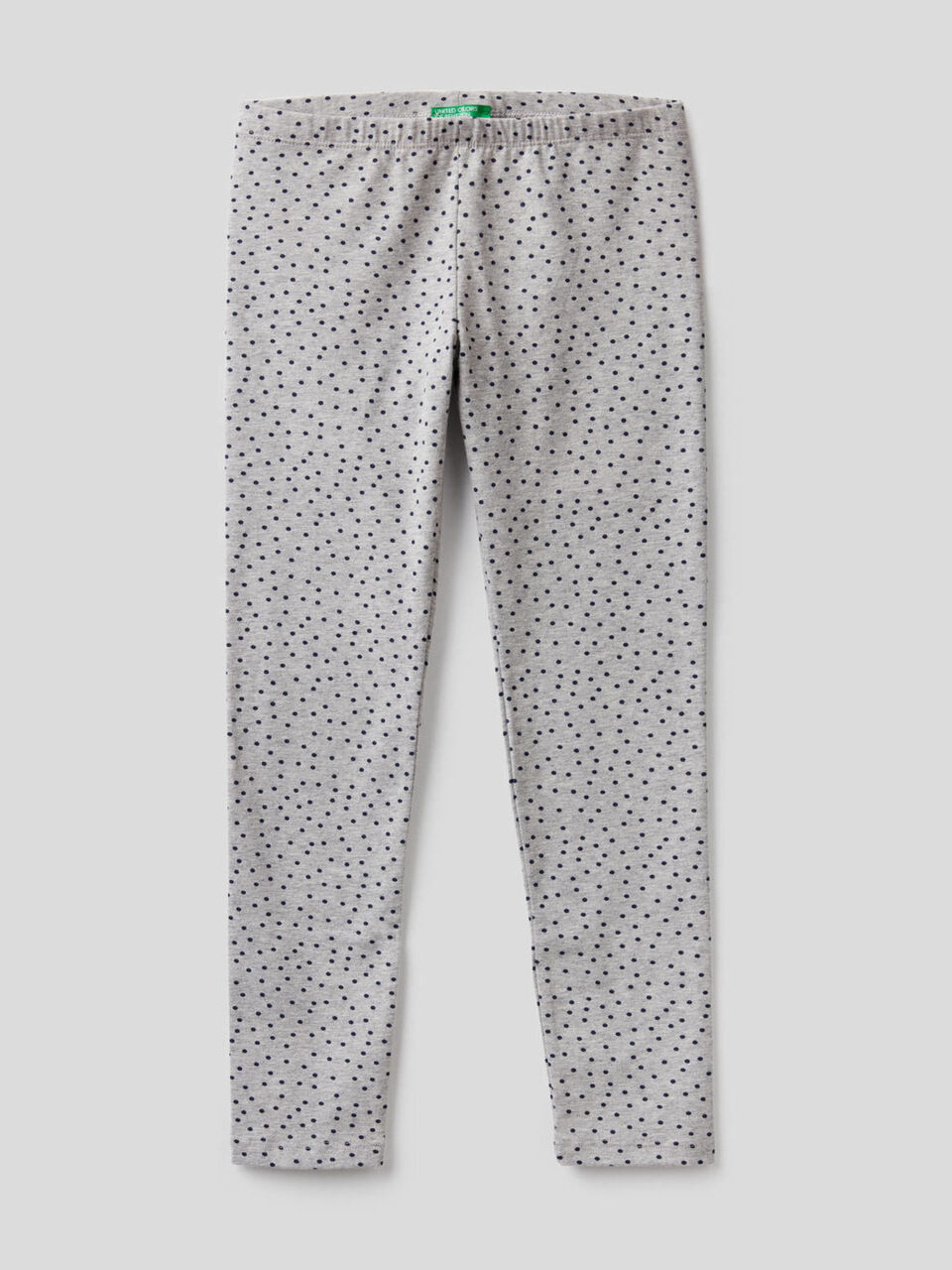 Printed leggings in stretch cotton image number 1