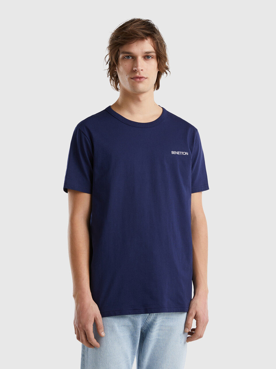 T-shirt in organic cotton with logo print