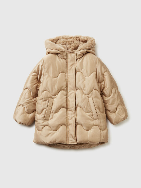 Shiny nylon jacket Junior Girl