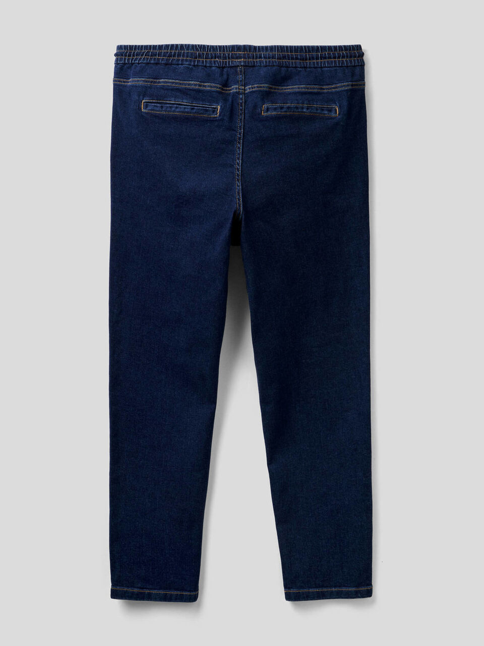 Chino joggers in stretch cotton denim image number null