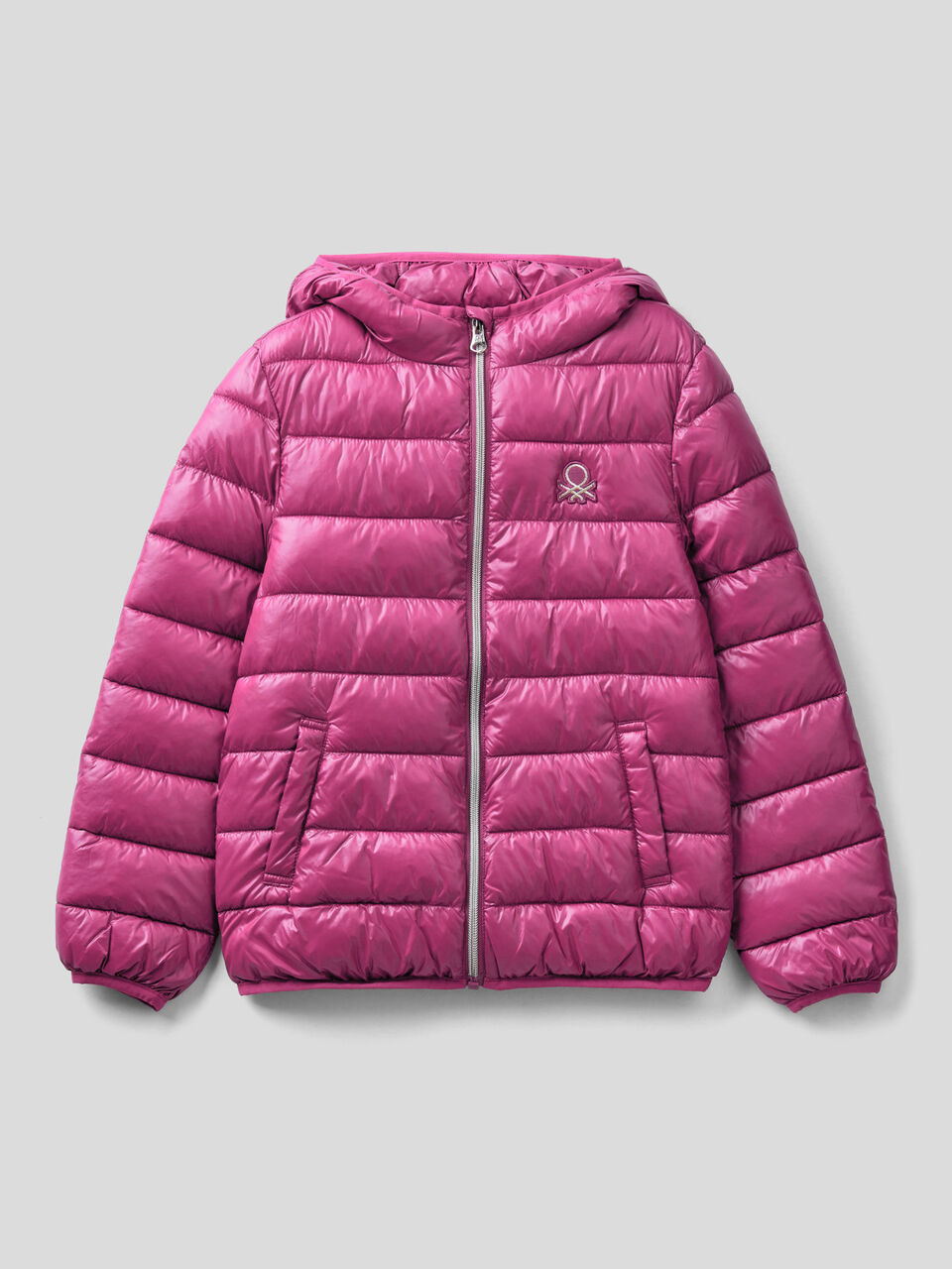 Puffer jacket with hood image number 1