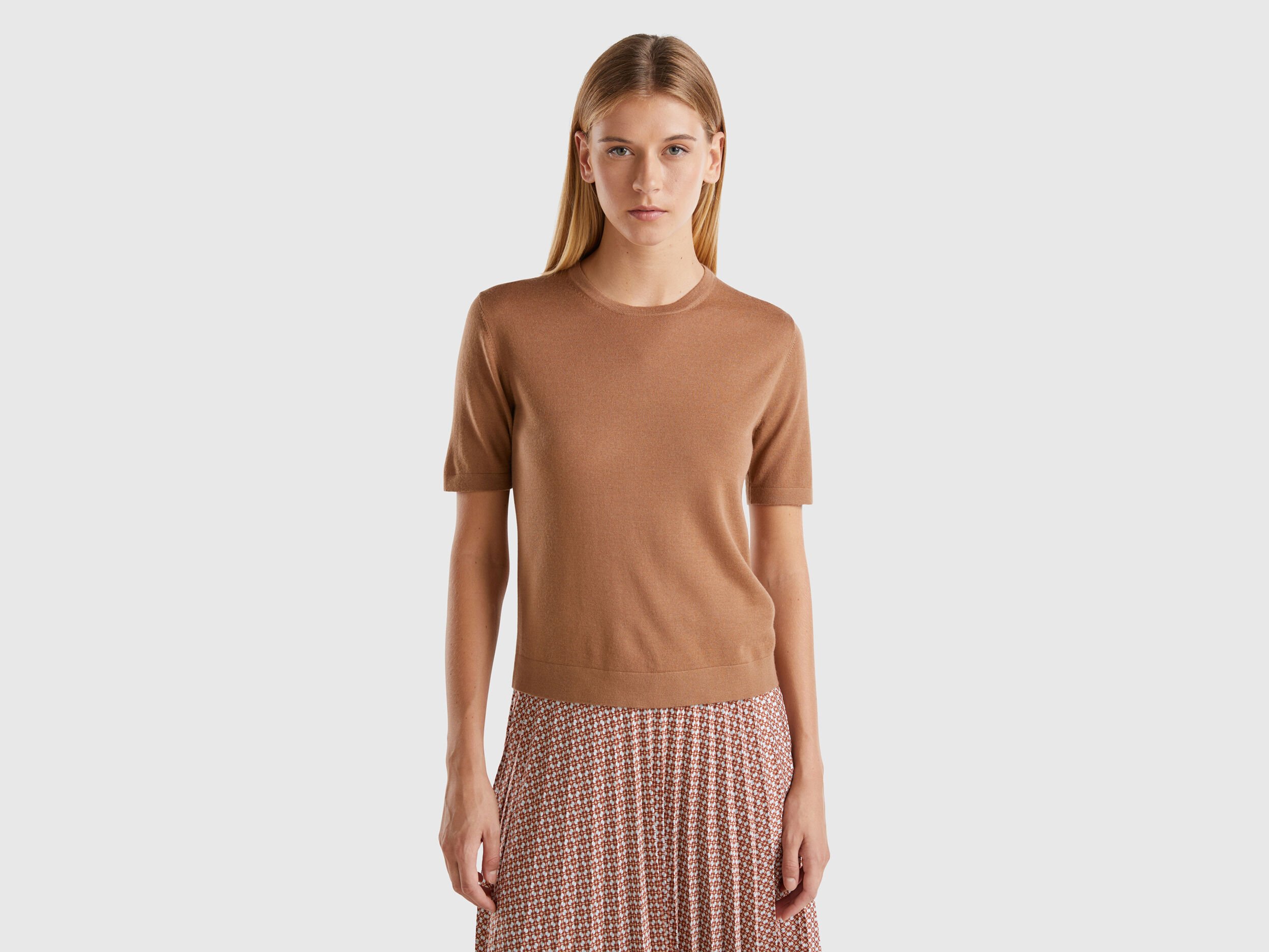 Womens short sleeve sweaters discount
