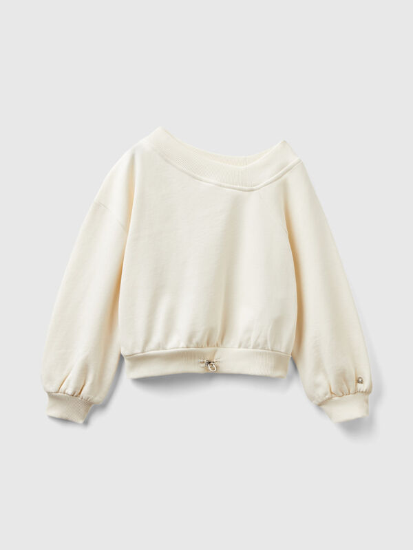 Sweatshirt with uneven neckline Junior Girl