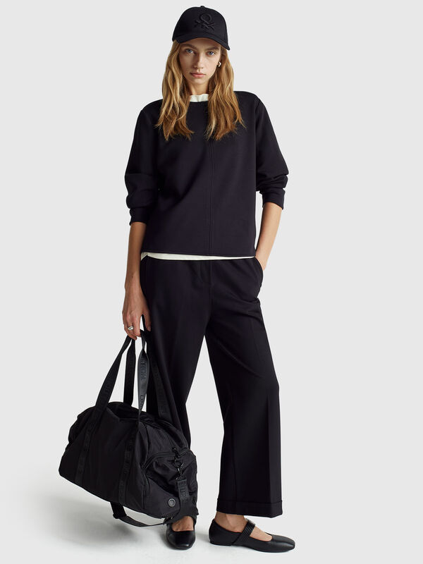 Trousers with elastic waist Trousers with elastic waist Women