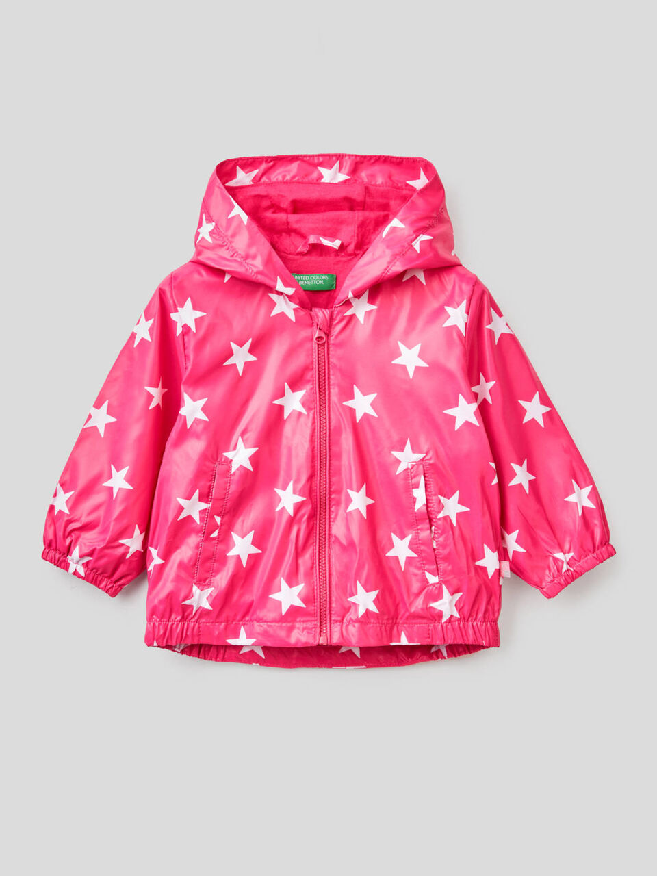 Printed jacket with hood image number null