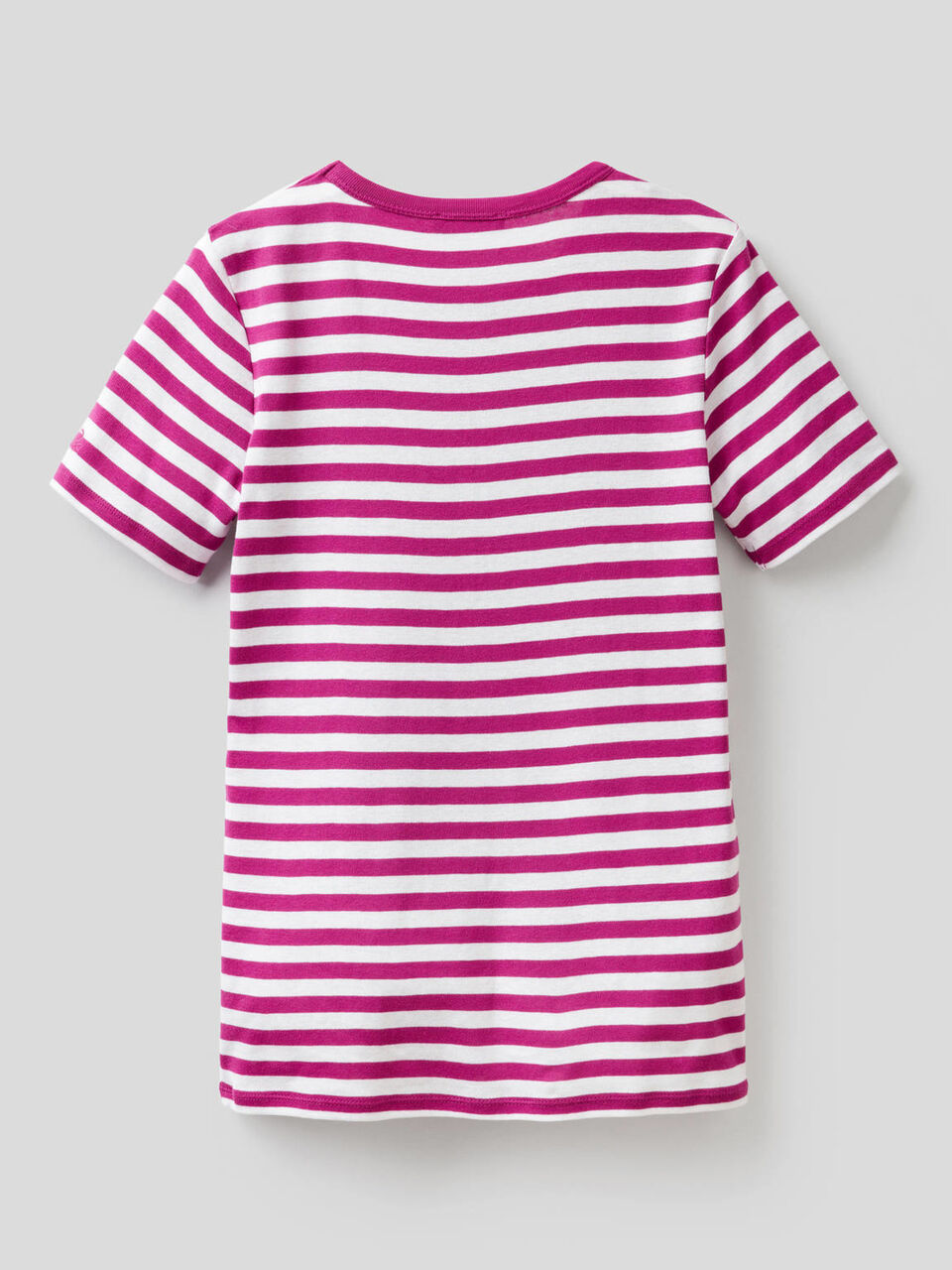 Crew neck striped t-shirt image number null
