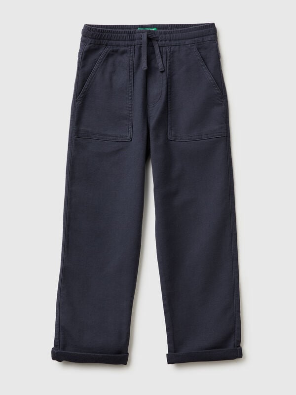 Joggers with cotton blend with drawstring Junior Boy