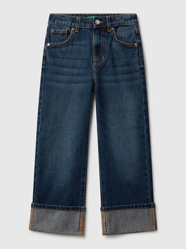 Straight jeans with cuffs Junior Girl